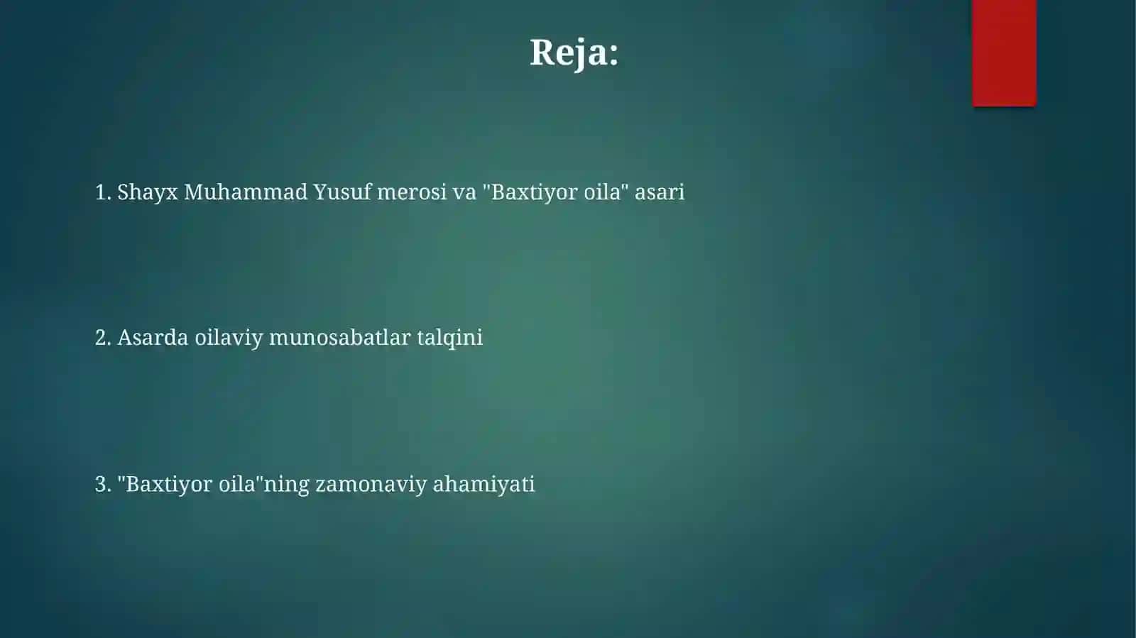 Shayx Muhammad Yusufning Baxtiyoroilaasaridaislomqadriyatlariningtalqini 2