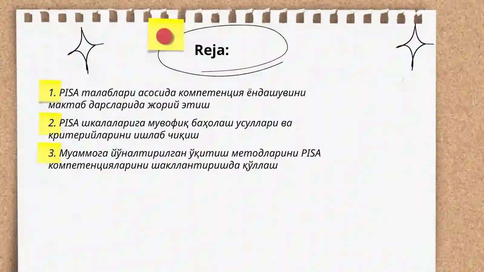PISA талаблари асосида компетенция йондашиши 2