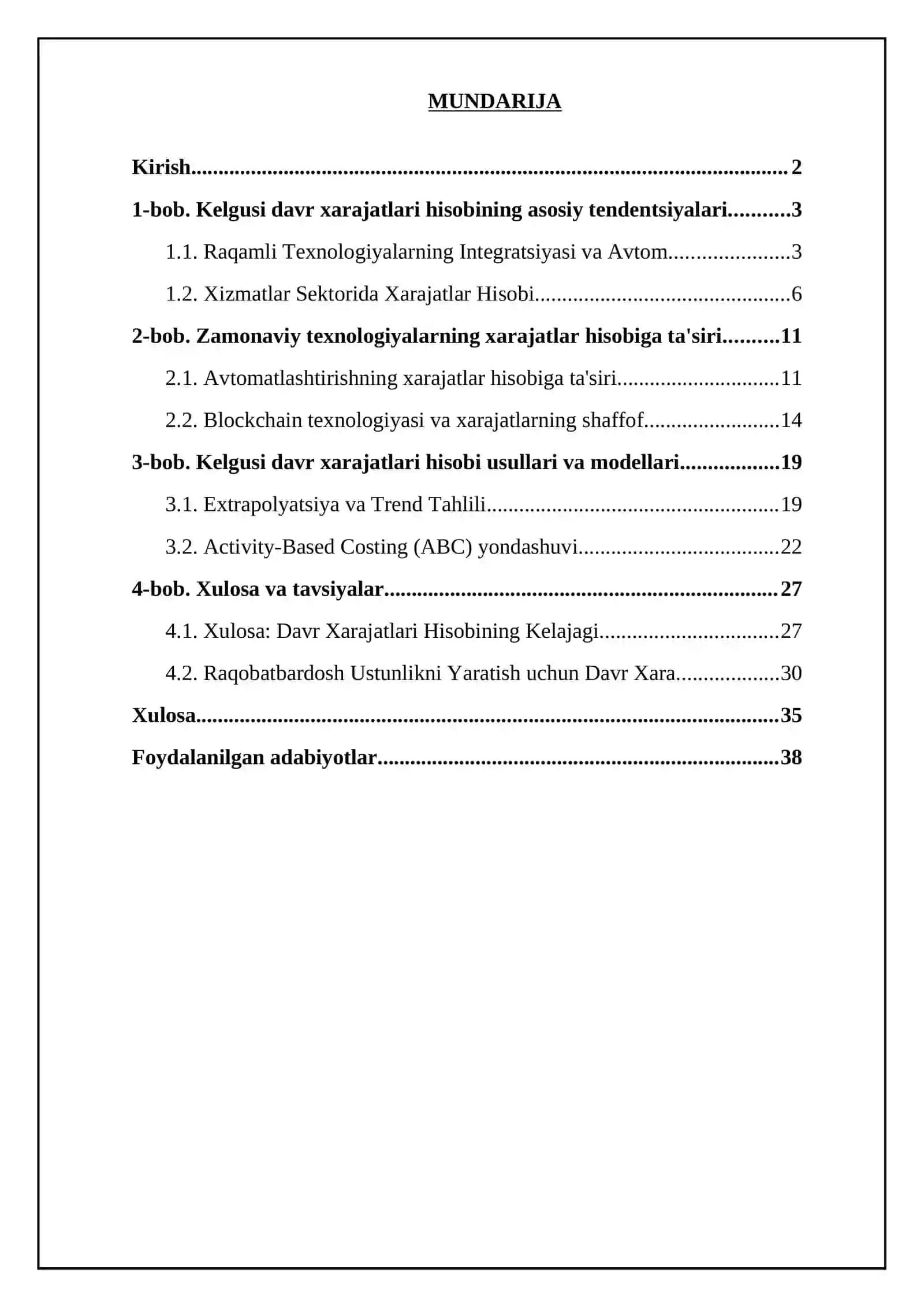 Kelgusi davr xarajatlari hisobi 2