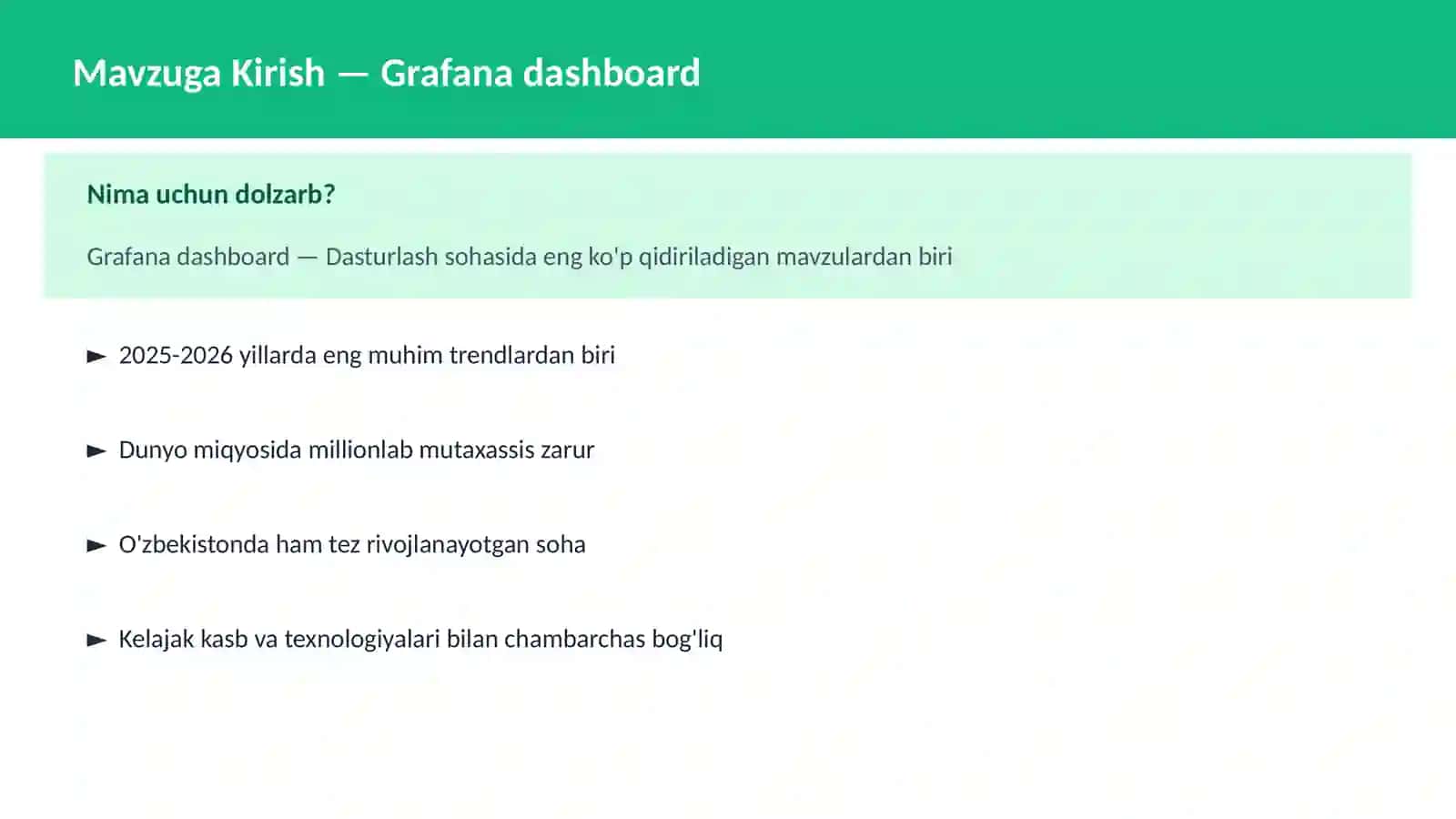 Grafana dashboard 2