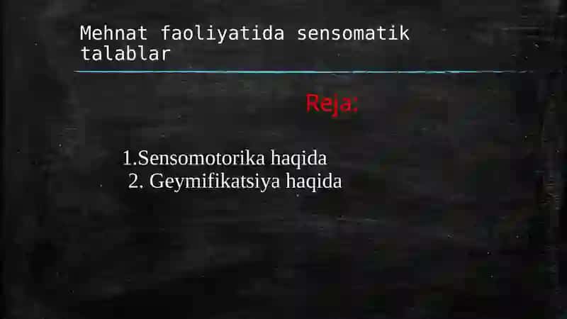 MEHNAT VA MUHANDISLIK PSIXOLOGIYASI 2