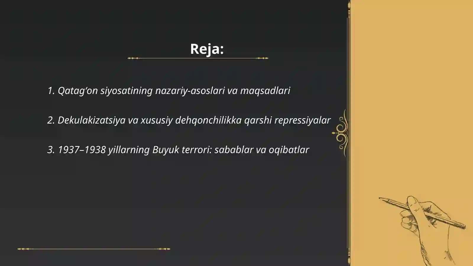 Sovet jamiyatini qatagʻon siyosati 2