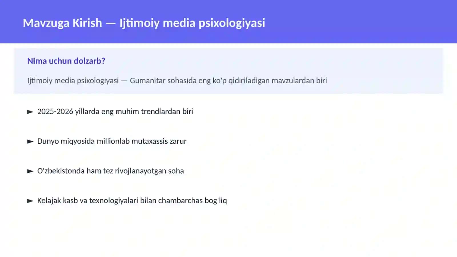 Ijtimoiy media psixologiyasi 2