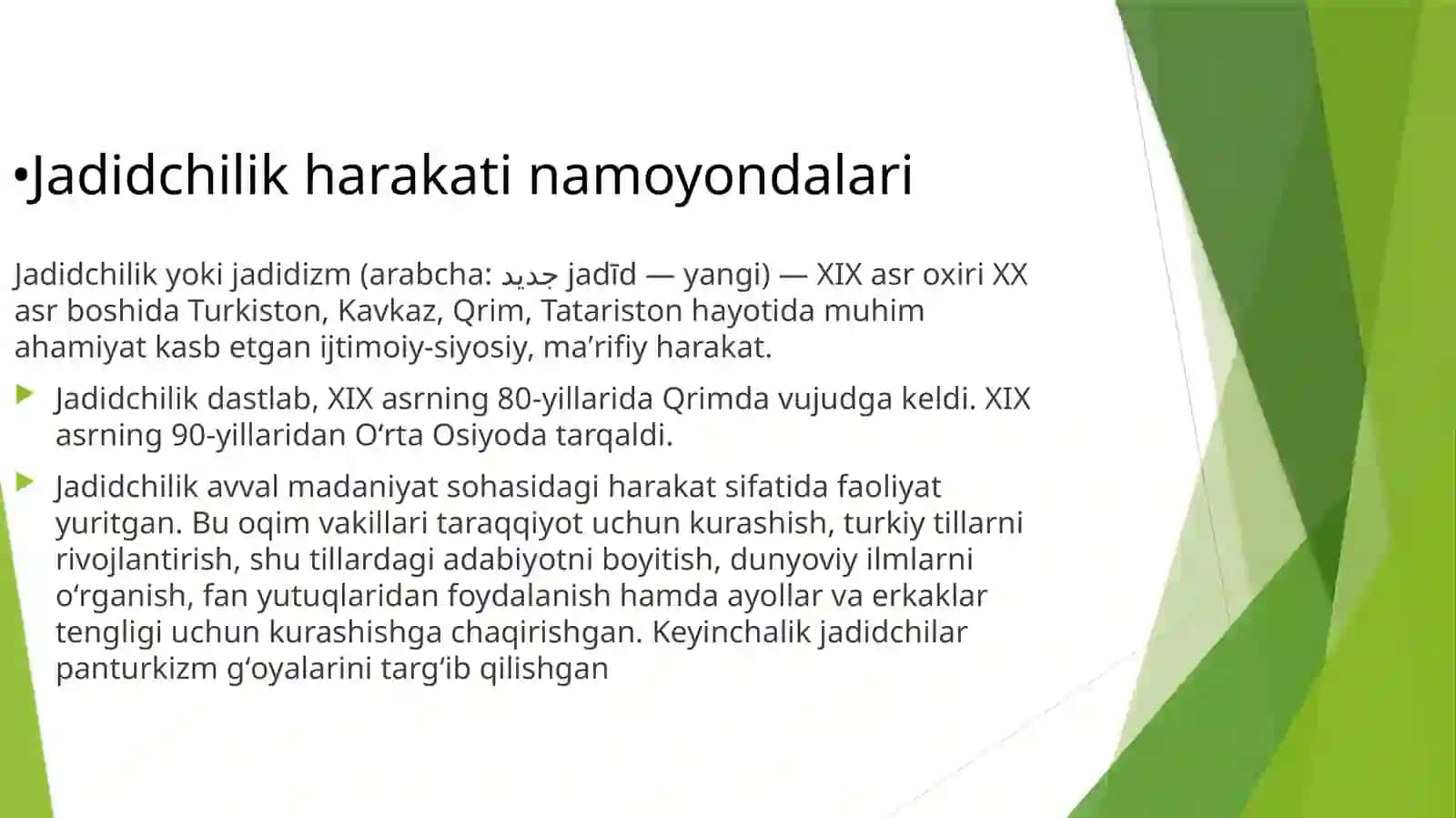 Oʻzbek tilini sohada qoʻllanishi fanidan taqdimotnomasi 2