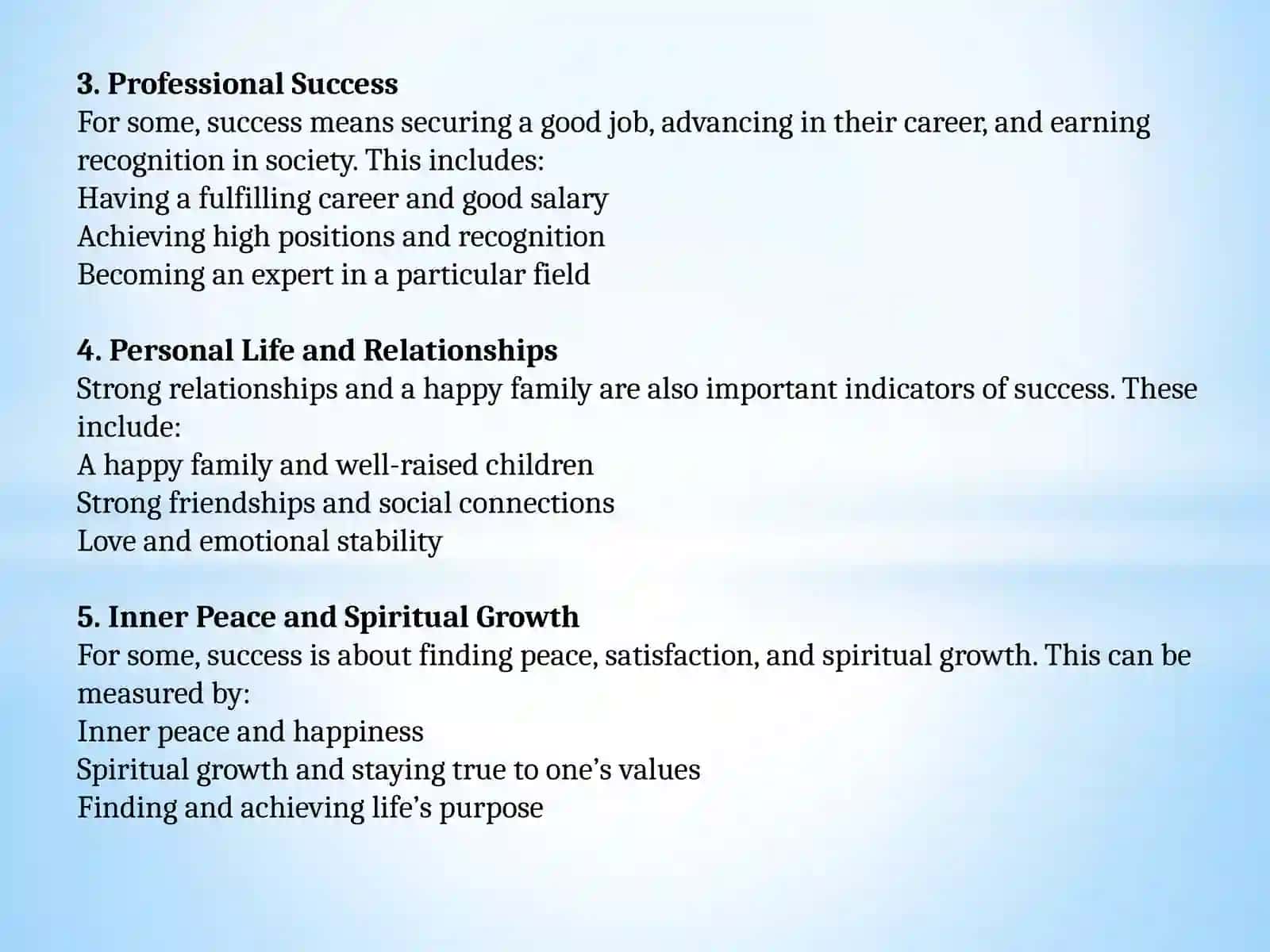 Is Success Measured Only by Money? 2