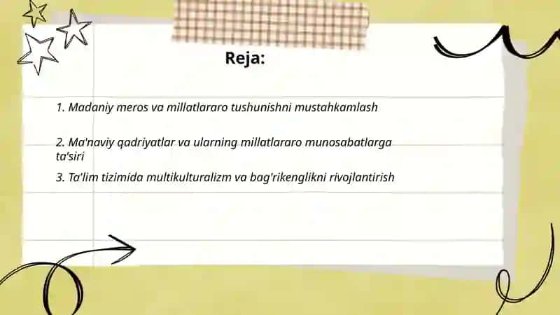 Millatlararo munosabatlarni rivojlantirishning madaniy-ma'naviy omillar 2