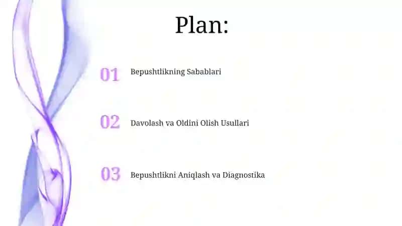 Bepushtlikni oldini olish 2