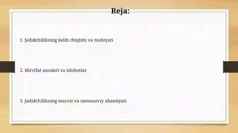 Jadidchilikning kelib chiqishi va tarixiy sharoit 2