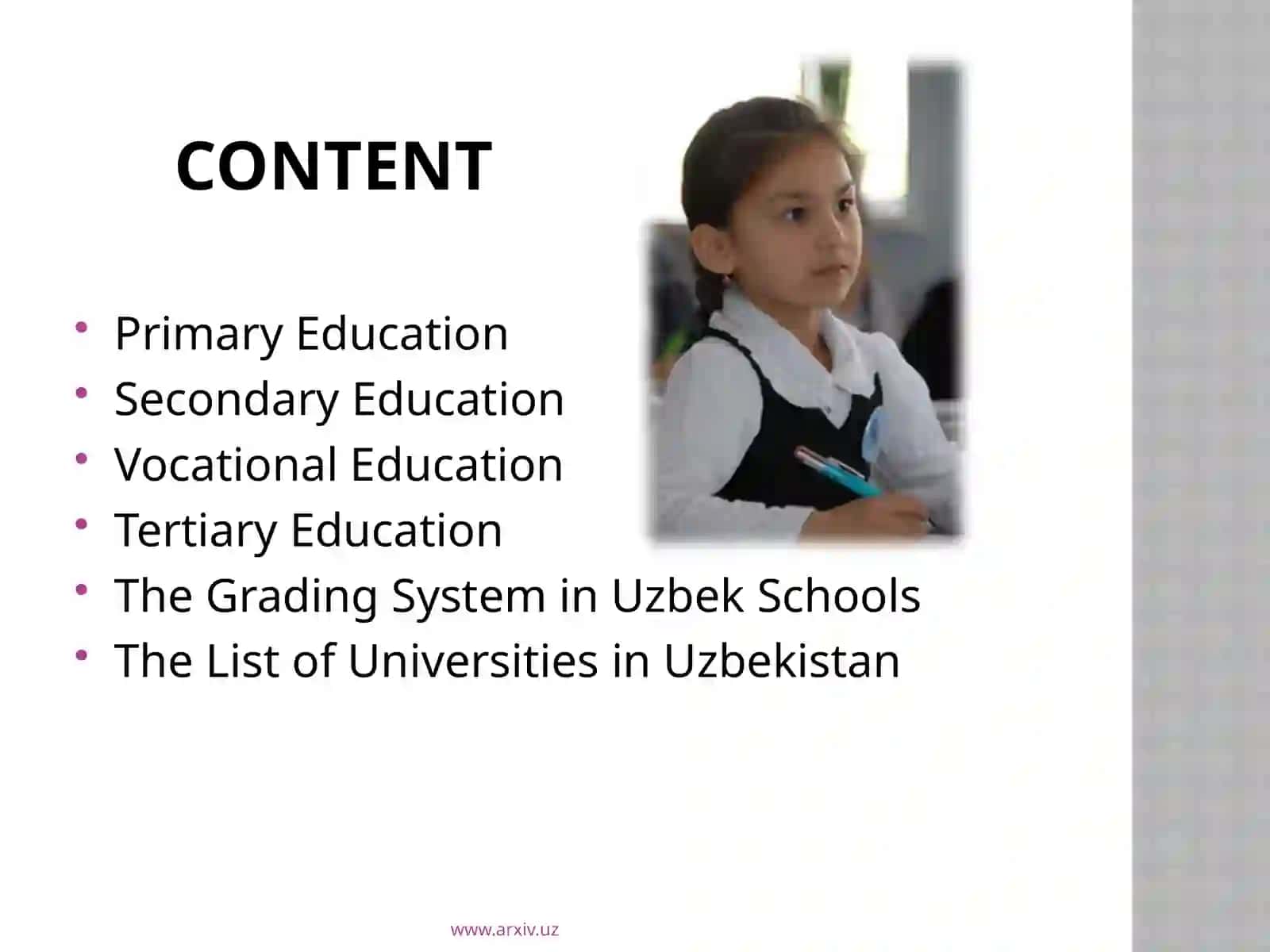The educational system of Uzbekistan 2