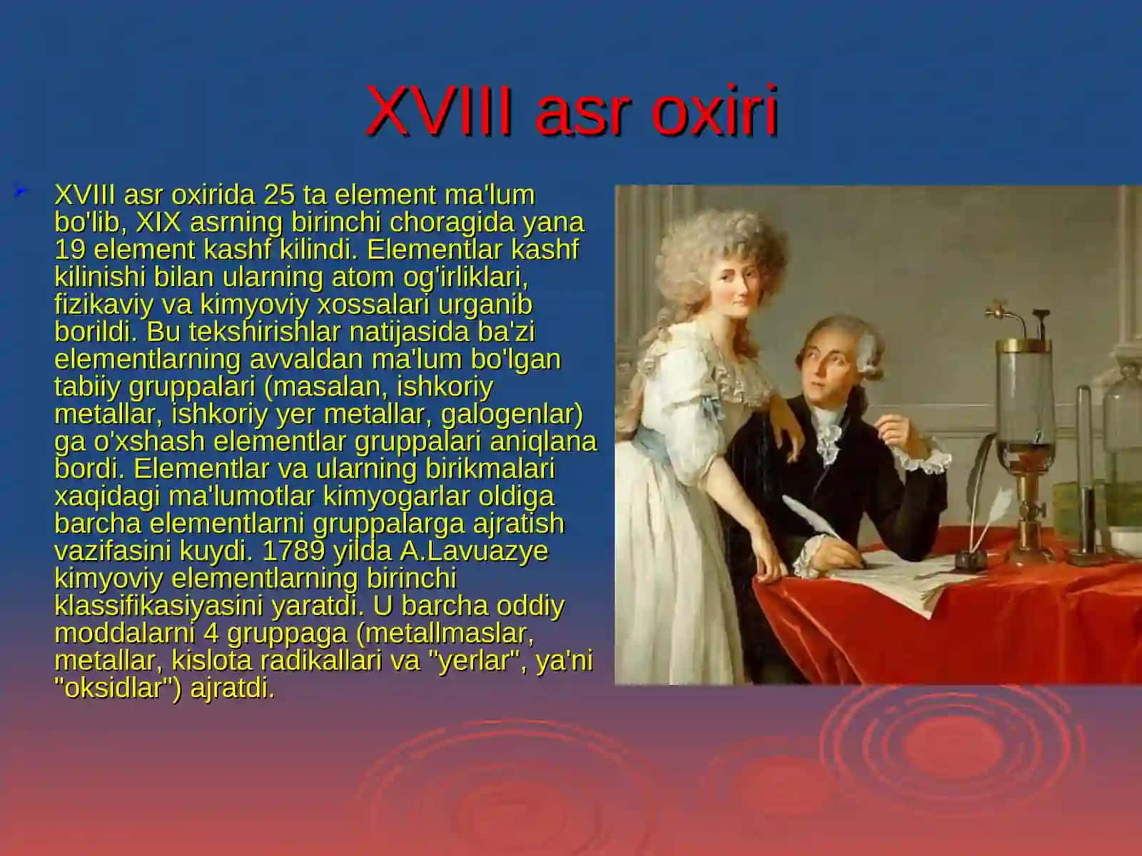 MENDELEYEVNING ELEMENTLAR DAVRIYQONUNI 2