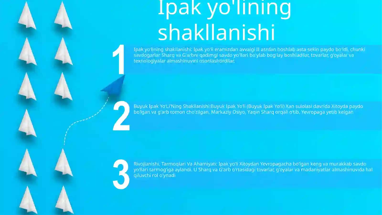 Buyuk Ipak YoʻLi'Ning Shakllanishi 2