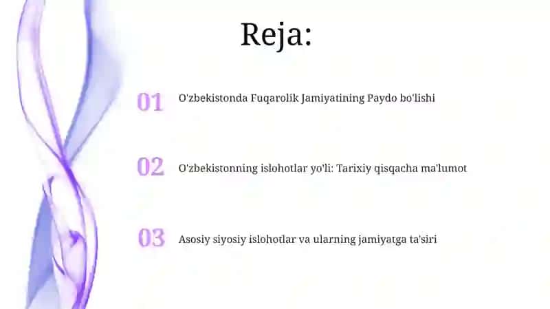 Asosiy siyosiy islohotlar va ularning jamiyatga ta'siri 2