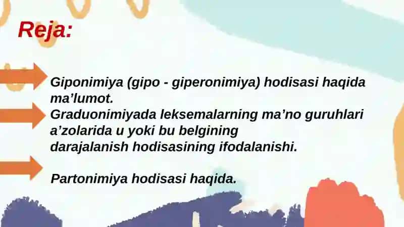 Giponimiya, Graduonimiya, Partonimiya 2