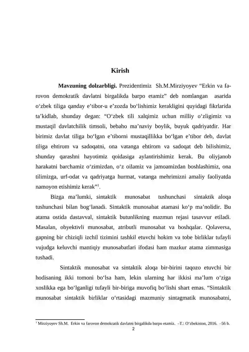 SINTAKTIK ALOQA VA SINTAKTIK MUNOSABAT 2