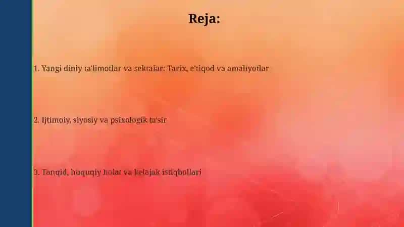 Yangi diniy ta'limotlar va sektalar 2