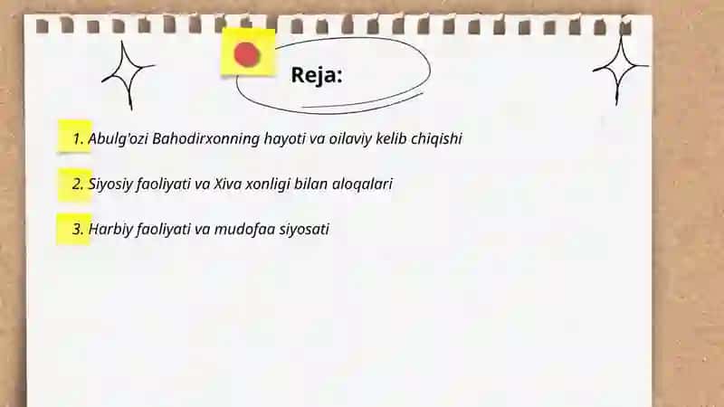 Abulg'ozi Bahodirxon hayoti va ijodi 2