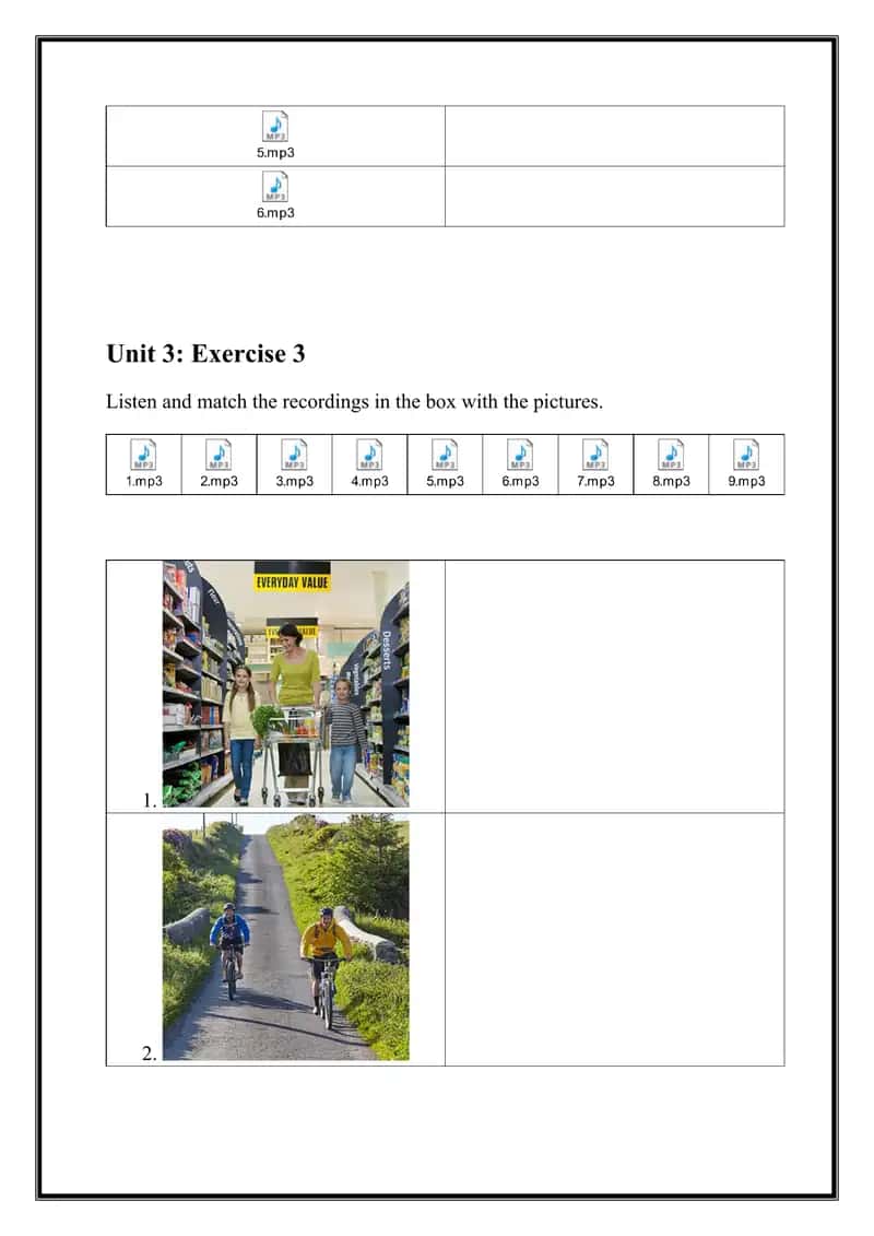 English Listening Exercises - Unit 3 2