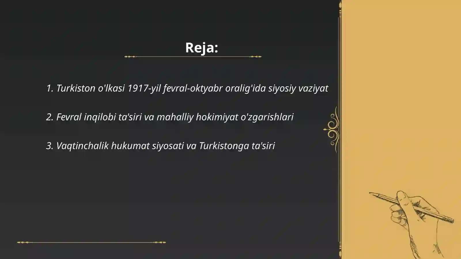 Turkiston õlkasi 1917-yil fevral -oktyabr oraliģida 2