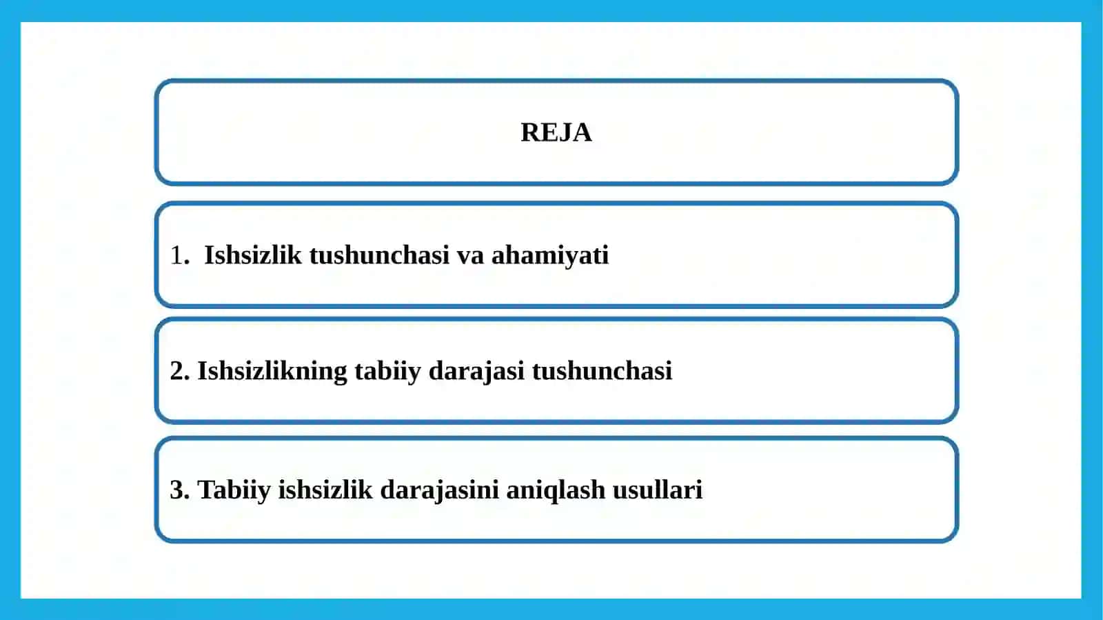 Ishsizlikning tabiiy darajasi 2