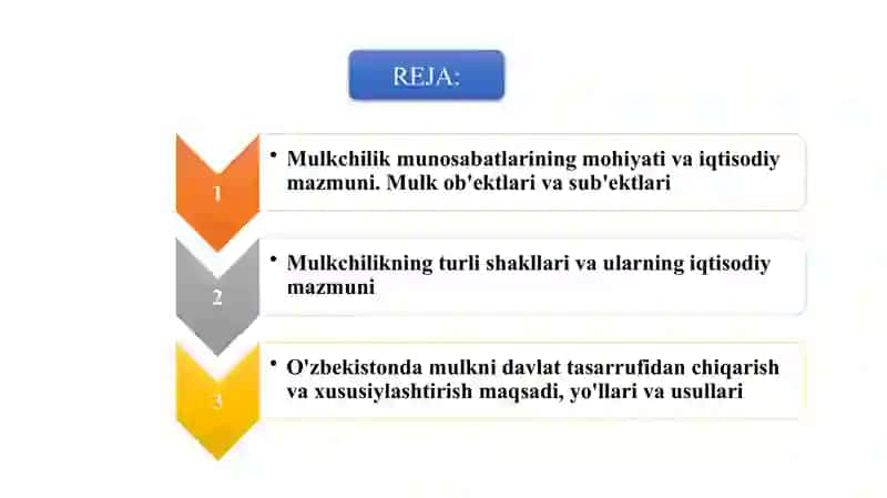 MULKCHILIK MUNOSABATLARI 2