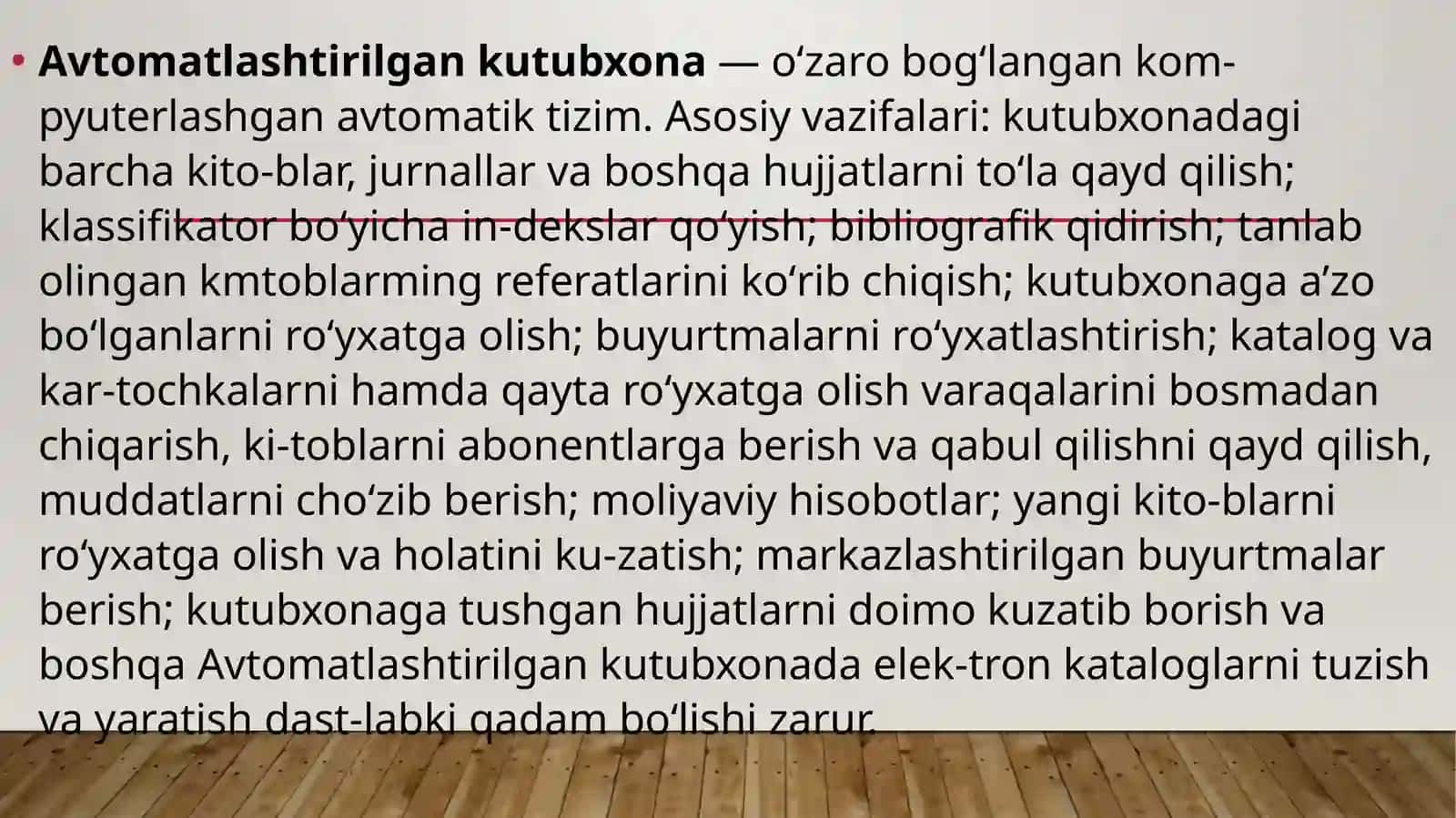 Avtomatlashtirilgankutubxona tarkibi 2