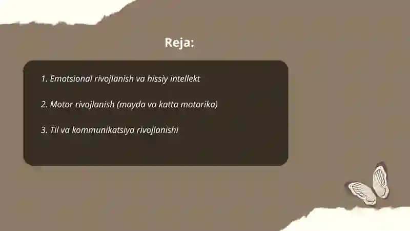 Ilk bolalik davrida shaxsning rivojlanishi 2