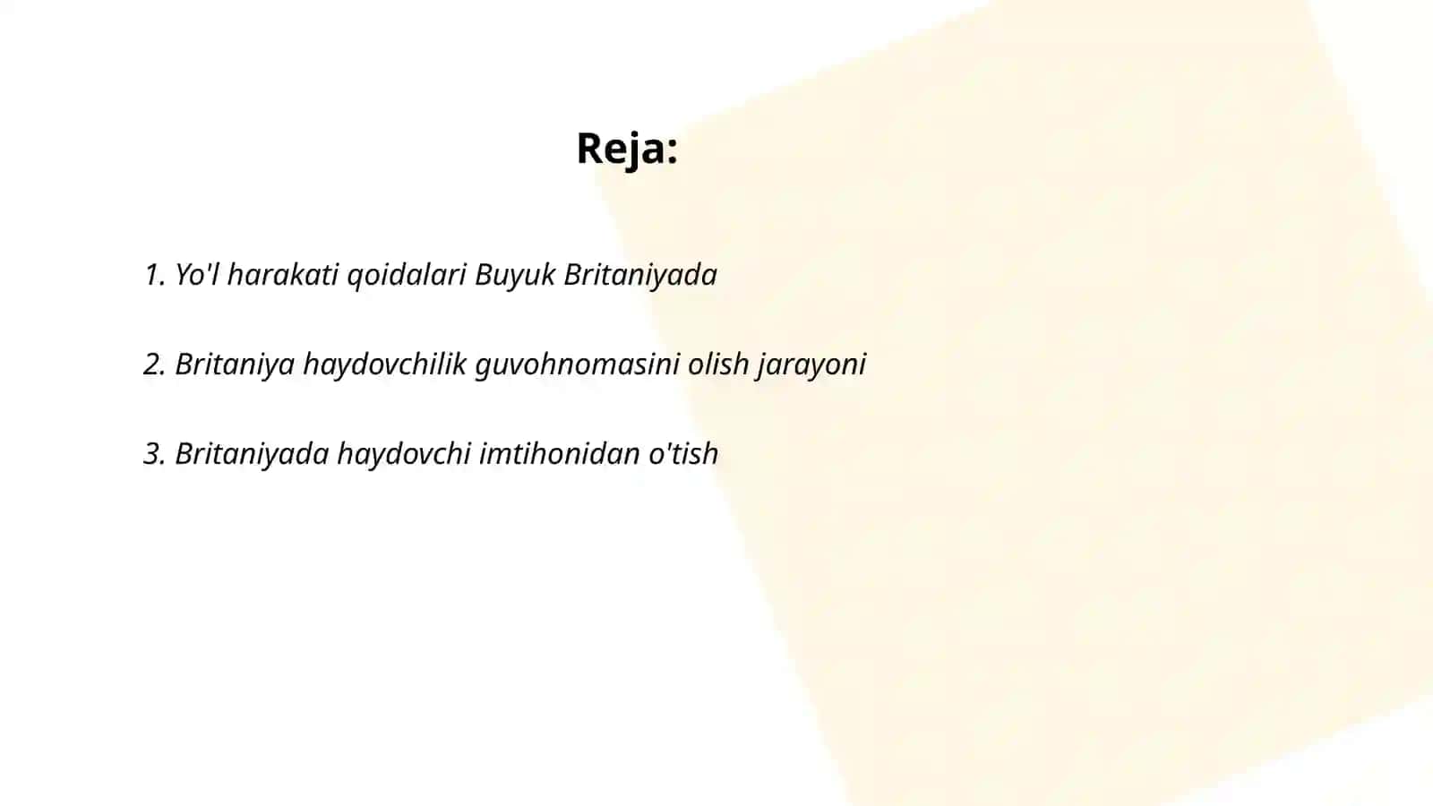 Yo'l harakati qoidalari Buyuk Britaniyada 2