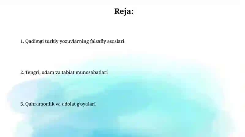Qadimgi turkiy bitiklar falsafasi 2
