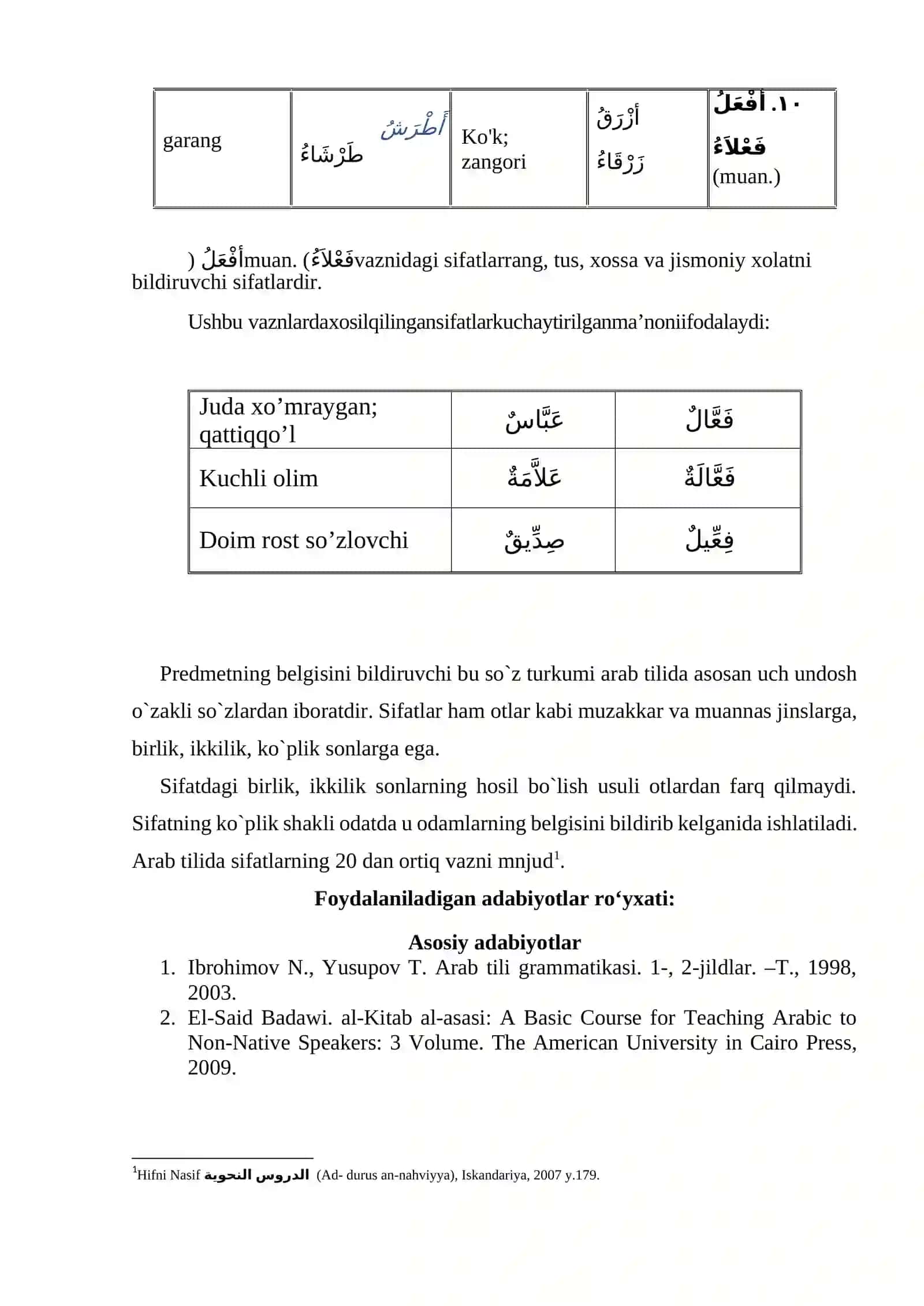 Sifat. Tub sifat 2