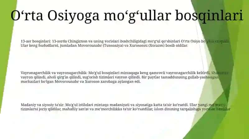 Movorounahr va Xurosonning MoʻGʻullar Tomonidan Egallanishi 2