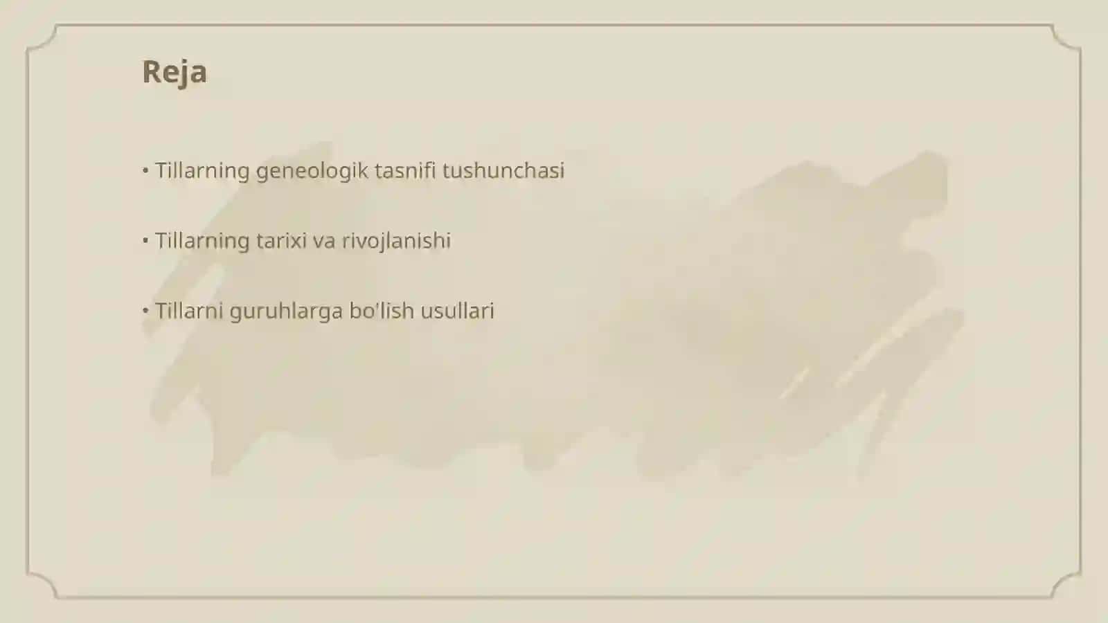 Tillarning geneologik tasnifi 2