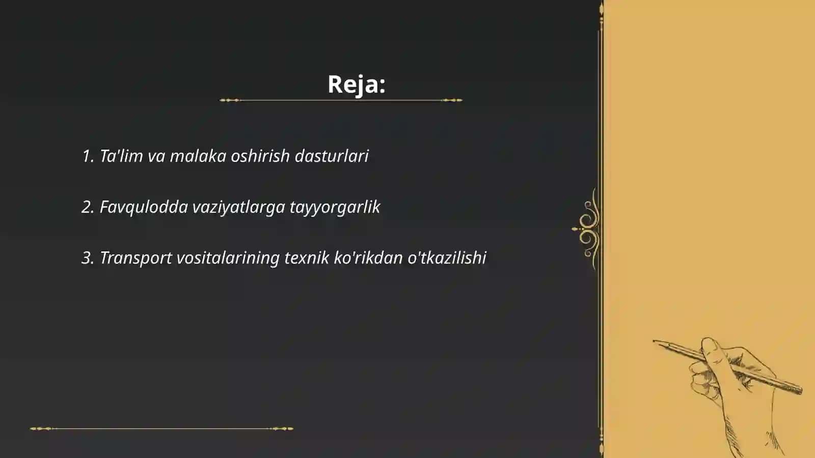 Ta'lim va malaka oshirish dasturlari 2