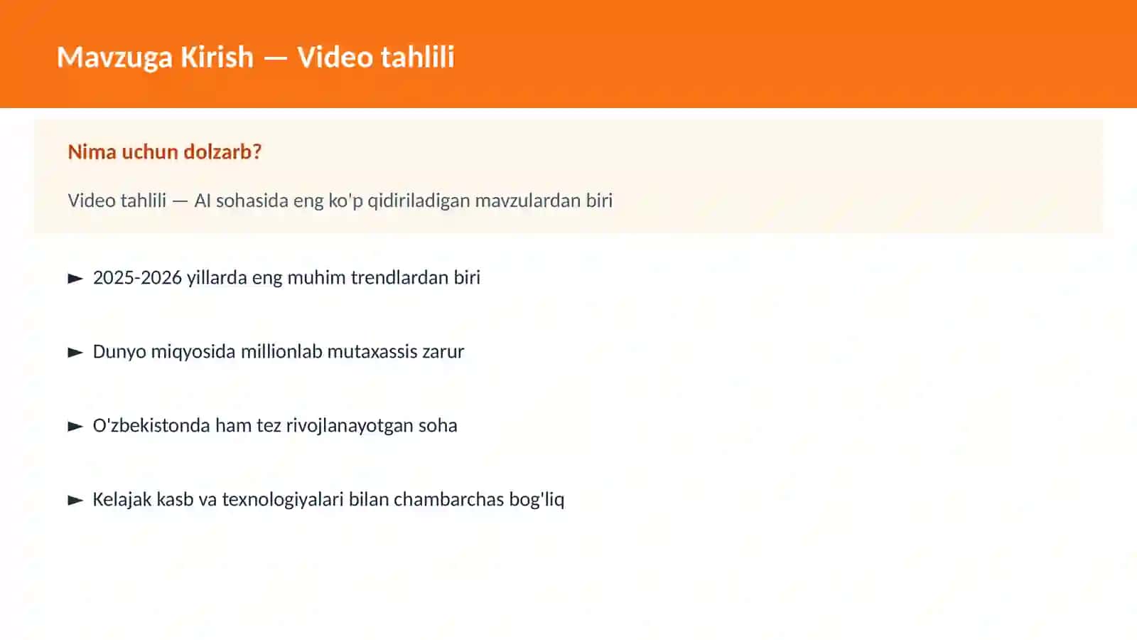 Video tahlili 2