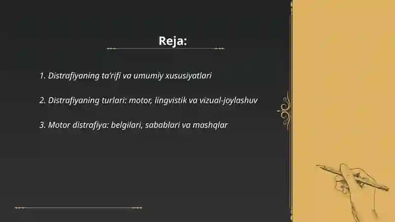 Distrafiya va uning turlari 2