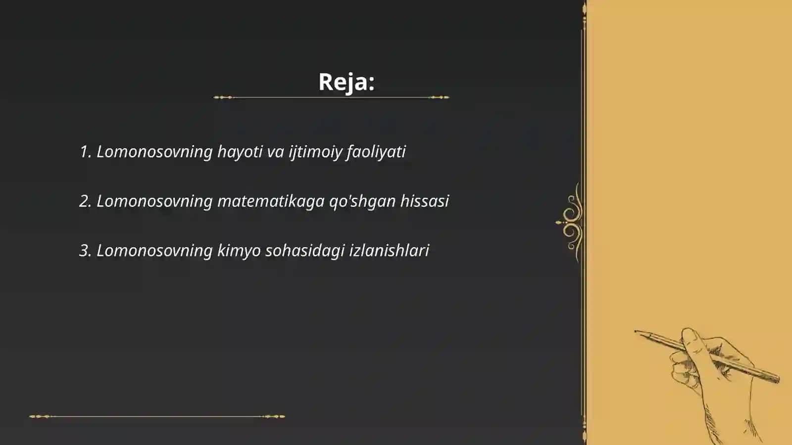 LOMONOSOVNING ILMIY FAOLIYATI 2
