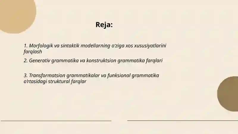 Morfologik va sintaktik modellarning xususiyatlari 2