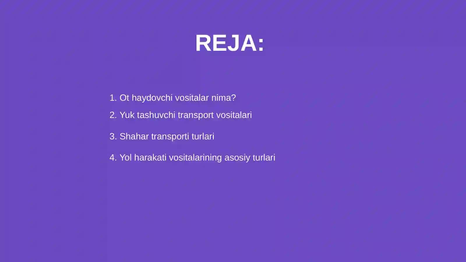 Ot haydovchi vositalar tasnifi 2