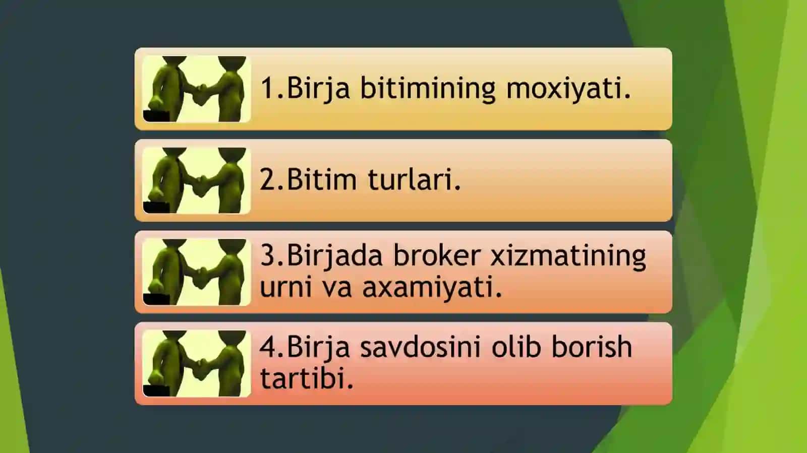 Birja bitimlari va brоkerlik faоliyati 2