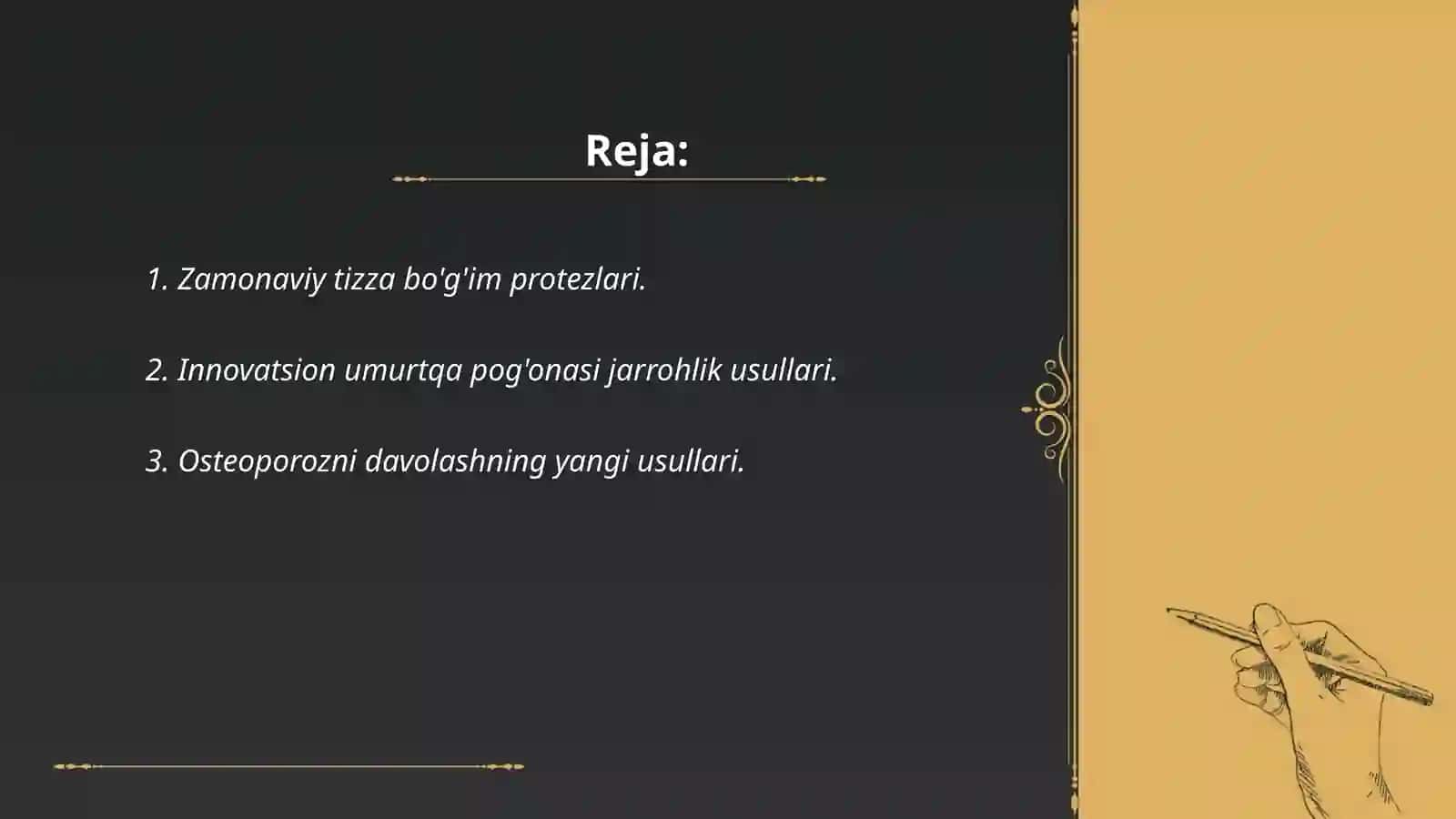Zamonaviy ortopediya yutuqlari 2
