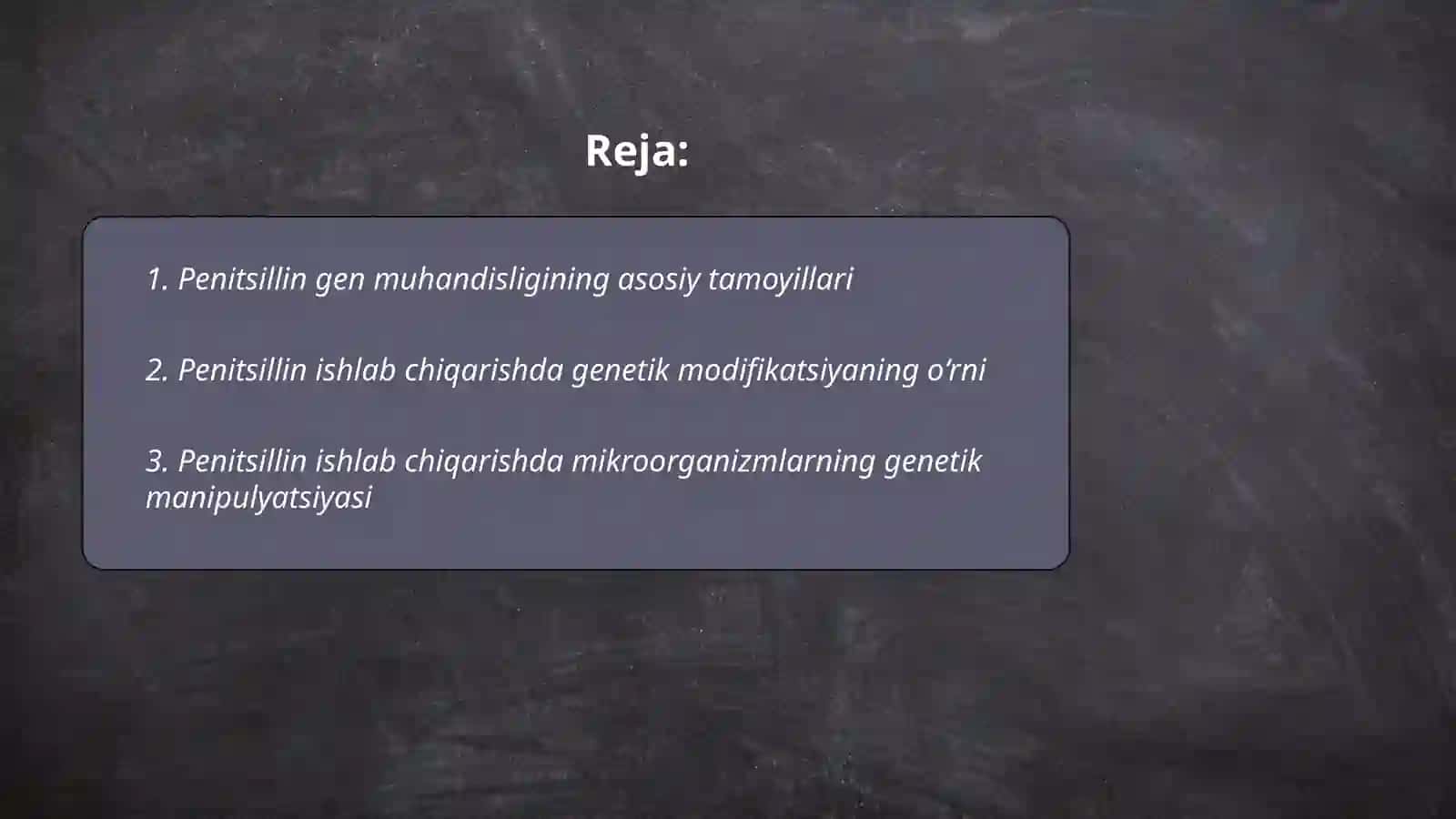 Penitsillning gen muxandisligida qo'llanilishi 2