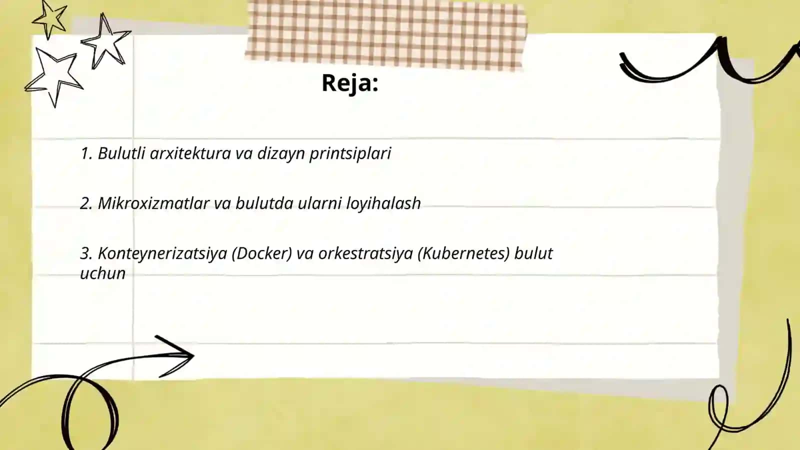 Bulutli texnologiyalar orqali dasturiy vositalarni loyihalash 2