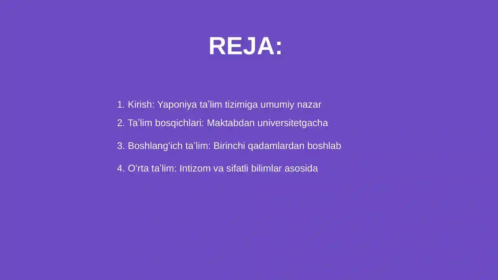 Yaponiya ta‘lim tizimi xaqida taqdimot 2