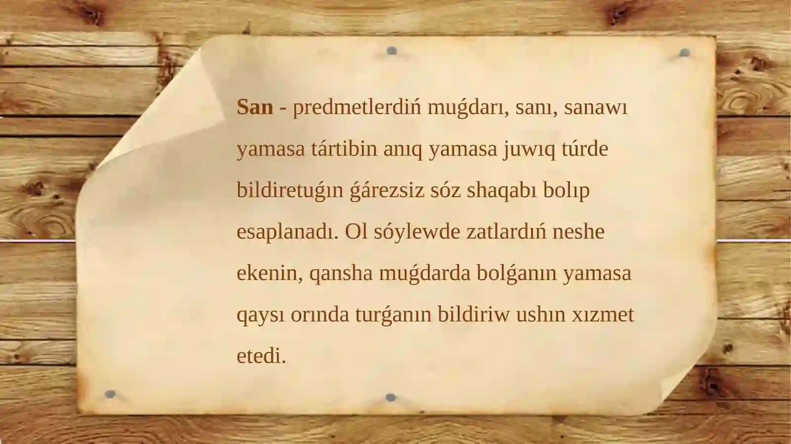 Sanlıq sóz shaqabı 2