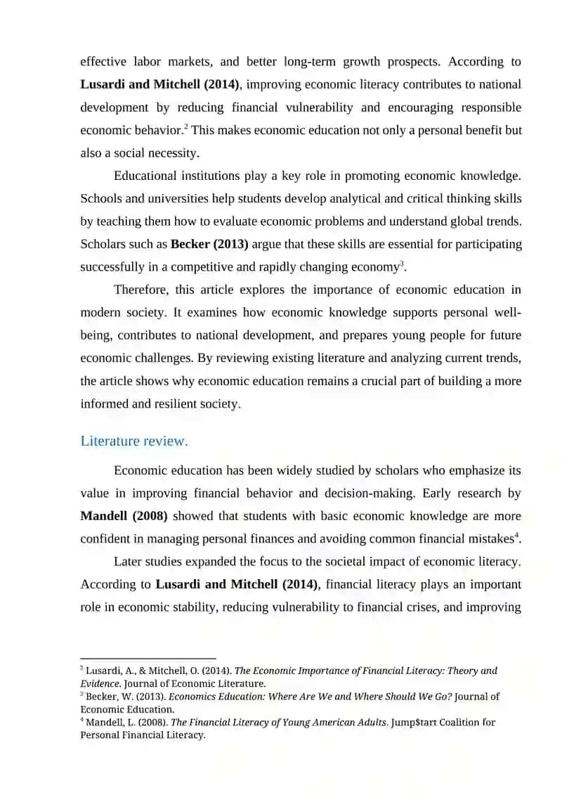 Importance of Economic Education in Modern Society 2