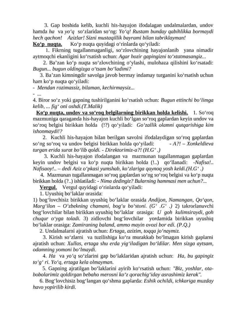 O’zbek-lotin alifbosining imlo qoidalari 2