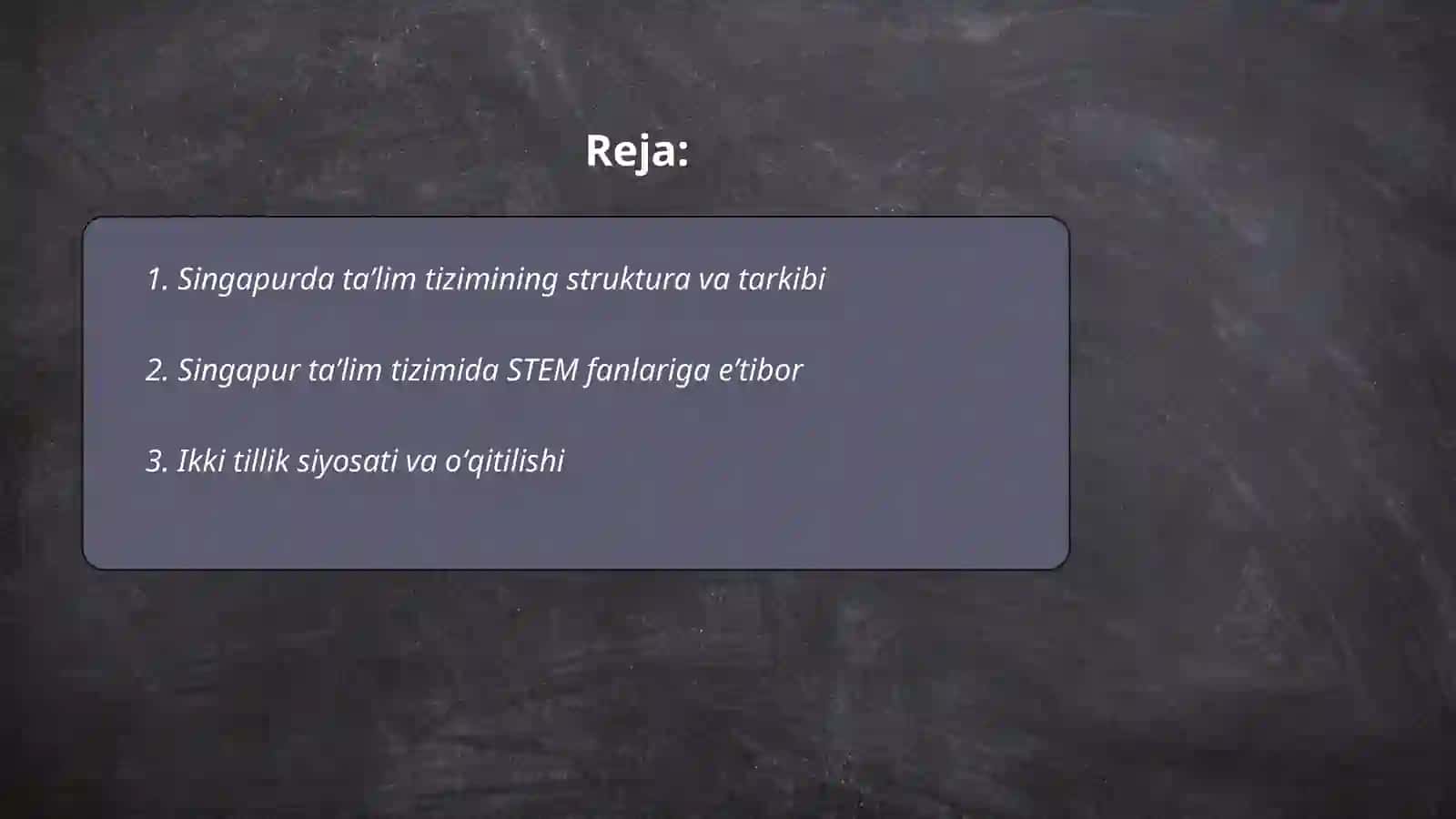 Singapur taʼlim tizimining oʻziga xos xususiyatlari va tahlili 2