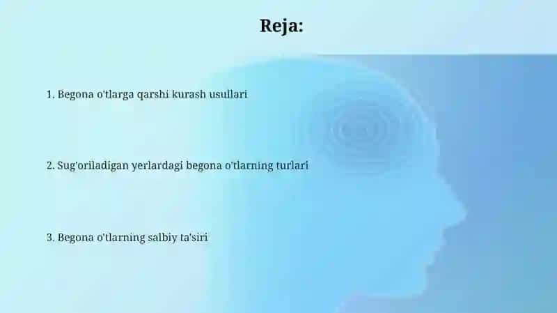 Sugʻariladigon yerlardagi begona oʻtlar 2