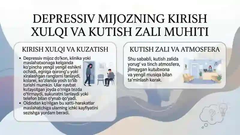 Depressiv xulq-atvor li mijozlarga maslahatlar 2