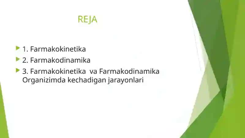 Farmakokinetika va farmakodinamika 2