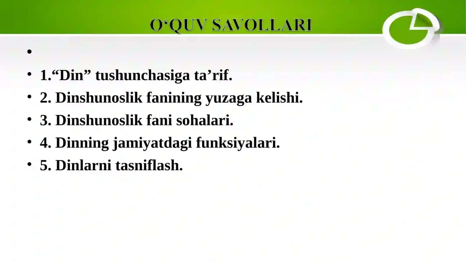 Dinshunoslik Fanining Yuzaga Kelishi 2